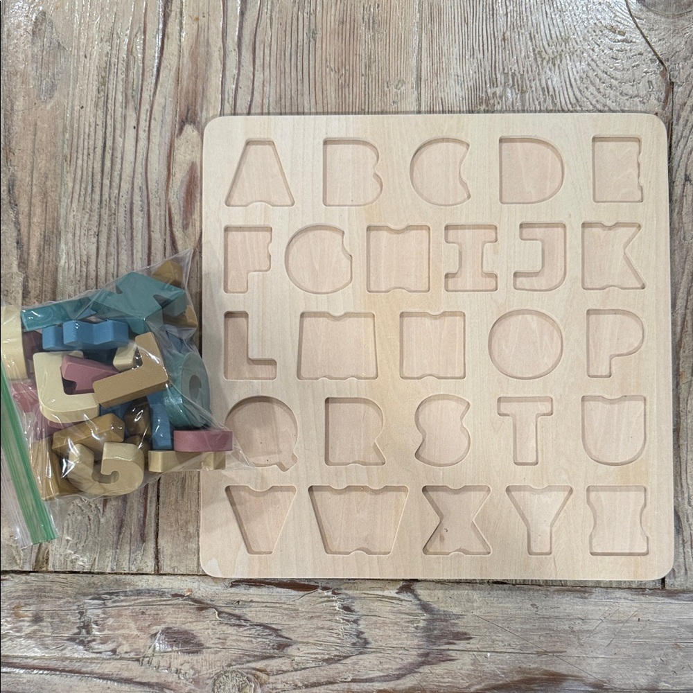 Wooden Alphabet Puzzle for Kids